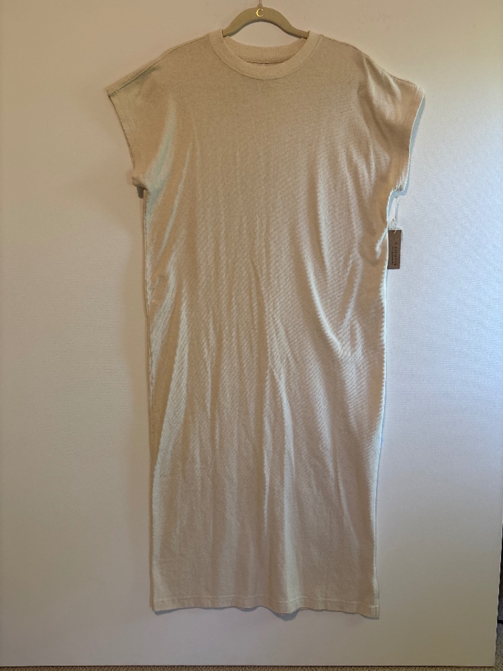 NWT! Le Bon Shoppe Jeanne Dress in Naturel - M
